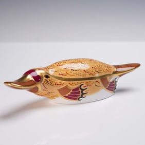 Royal Crown Derby Porcelain Figurine, Duck-Billed Platypus Paperweight