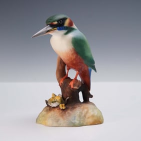 Royal Crown Derby, Fine Bone China Bird Figurine, King Fisher