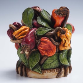 Harmony Kingdom Handmade Hot Pepper Box by Sherman Drackett