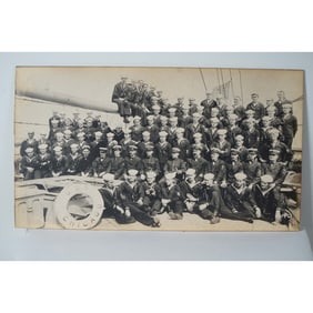 USS Chicago Crew Photograph on Board, League Island Navy Yard 1917