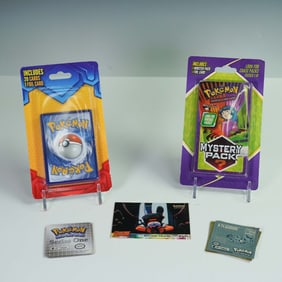 Pokemon Trading Card Lot with 2 Factory-Sealed Packs and Bonus Cards