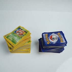 100+ Pokemon Trading Cards, Mixed Vintage Collection