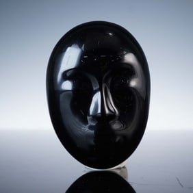 Baccarat Crystal Figurine, Tikki Tikki Black