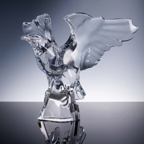 Baccarat Crystal Eagle Figurine