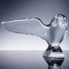 Baccarat Crystal Figurine, Owl by Rigot