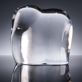 Baccarat Crystal Figurine, Asian Elephant