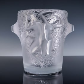 Lalique Crystal Ice Bucket, Ganymede