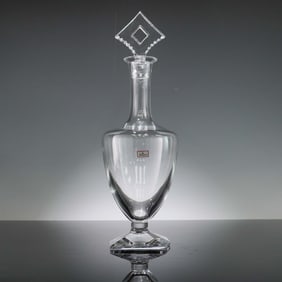 Baccarat Crystal Decanter with Diamond Stopper
