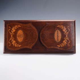 English Inlaid Expandable Book Holder, Sandringham Design