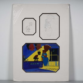 Original Production Cel and Sketches, Happily Ever After: Pinocchio