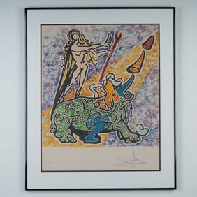 Salvador Dali, Color Lithograph on Arches Paper, La Jungle Humaine, Signed