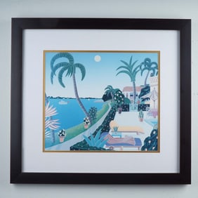 Thomas McKnight Serigraph, Lake Worth