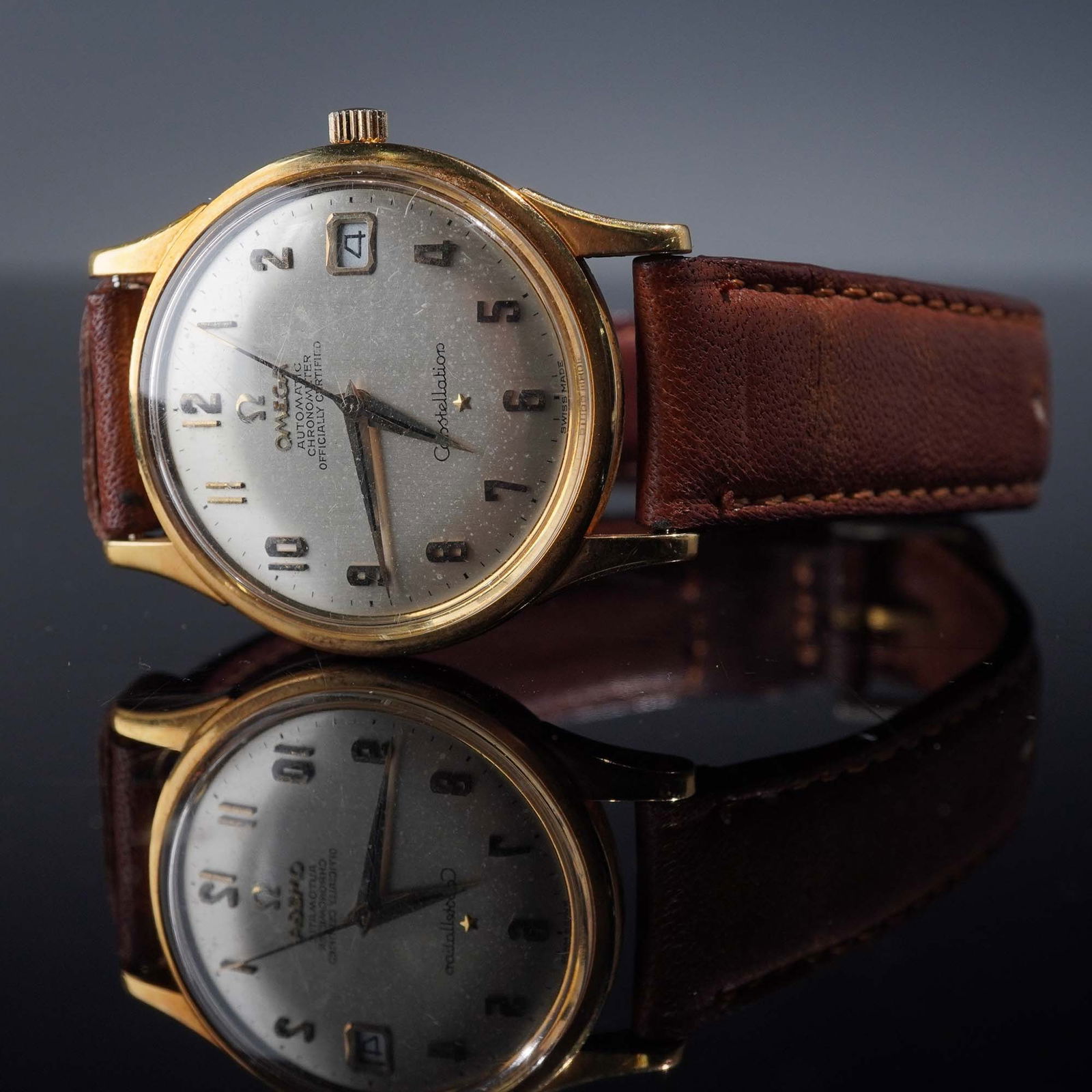 1966 Omega Constellation Chronometer Watch, 18K Gold (1 of 9)