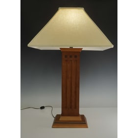 Stickley Mission Style Lamp with Shade