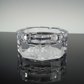 Versace by Rosenthal Crystal Ashtray, Medusa Head Design
