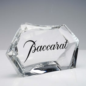 Baccarat Crystal Logo Display Plaque