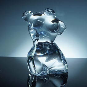 Baccarat Crystal Figurine, Female Torso Sculpture