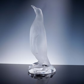 Lalique Crystal Figurine, Penguin