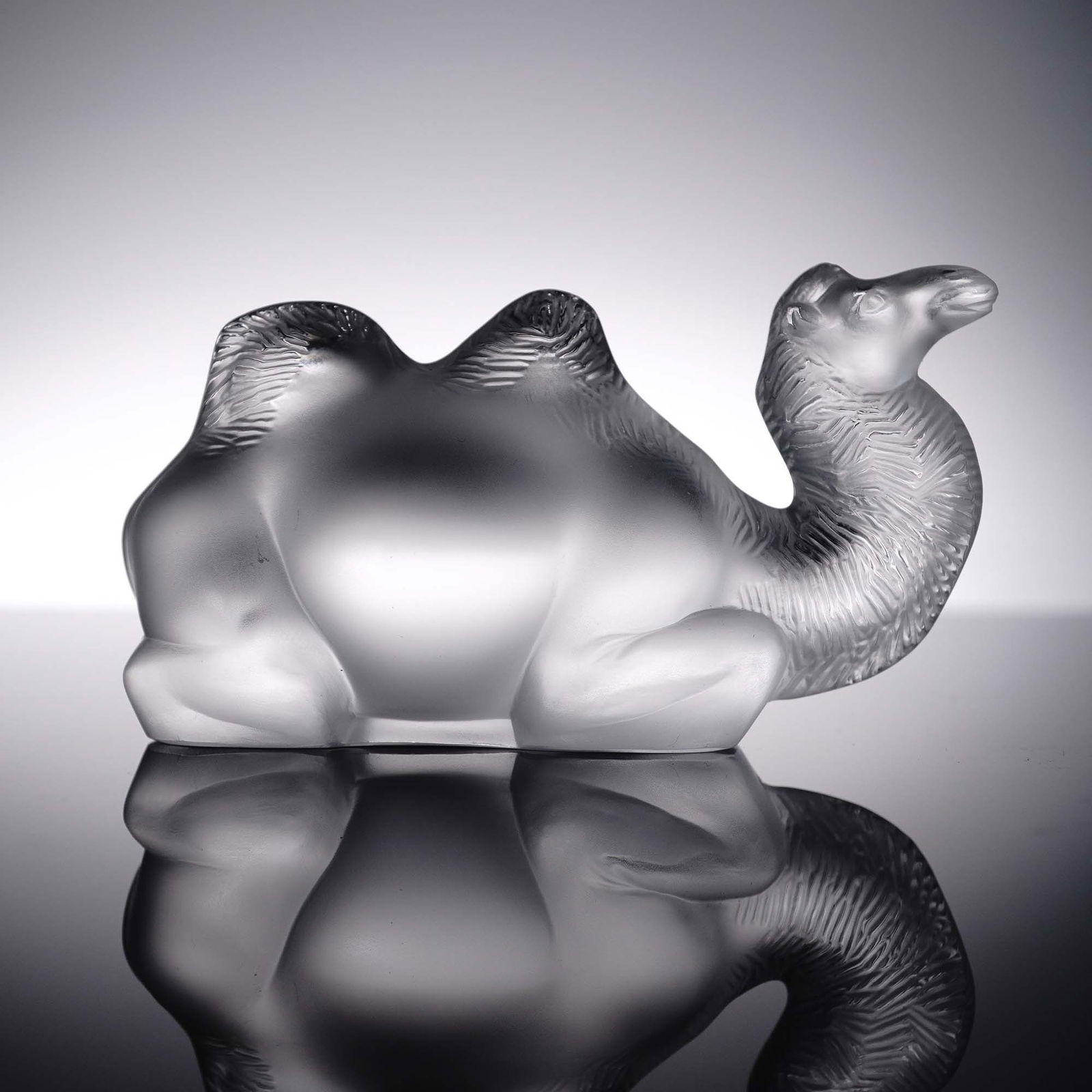 Lalique Frosted Crystal Figurine, Camel (1 of 4)