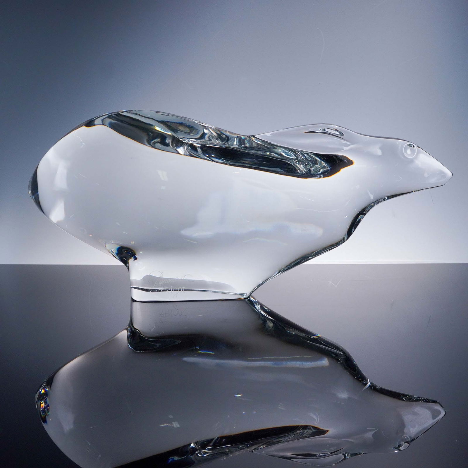 Baccarat Crystal Rabbit Figurine by Robert Rigot (1 of 8)