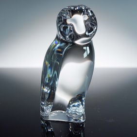 Baccarat Crystal Figurine, Owl