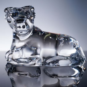 Baccarat Crystal Figurine, Zodiac Ox