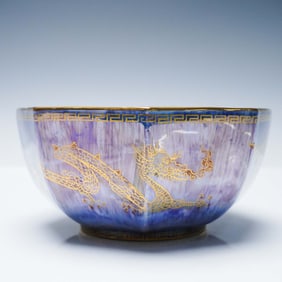 Wedgwood Fairyland Lustre Octagonal Bowl, Rain Dragon