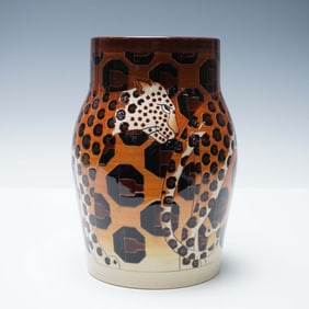 Dennis Chinaworks Sally Tuffin Leopard Vase