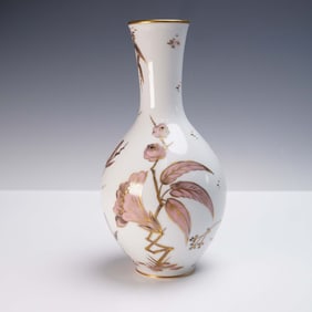 Rosenthal Vase, Hand Painted Floral with Gilt Accents