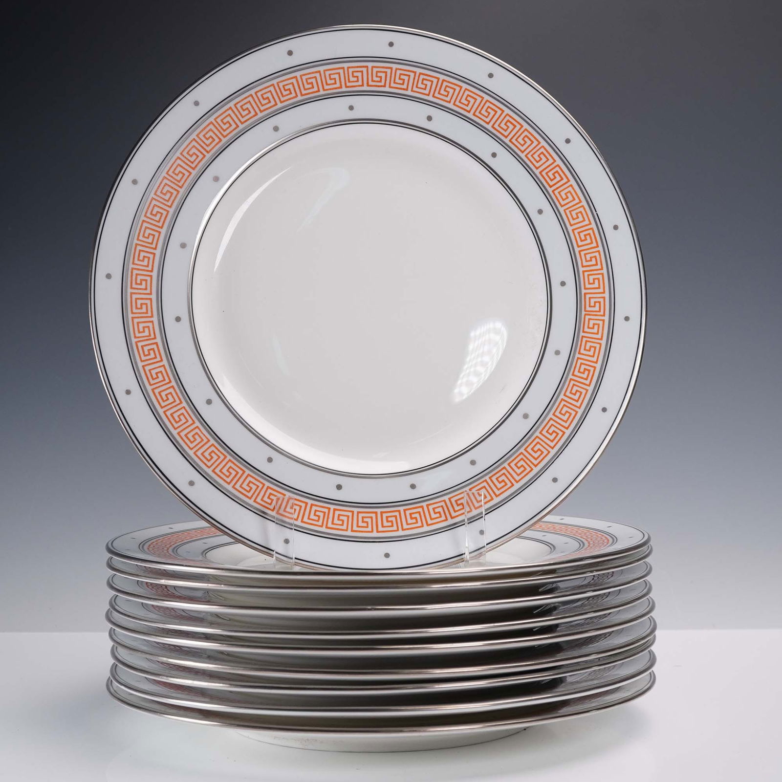 10pc Minton Porcelain Grecian Dinner Plates (1 of 5)