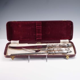 3pc National Silver Company Silver-Plated Carving Set