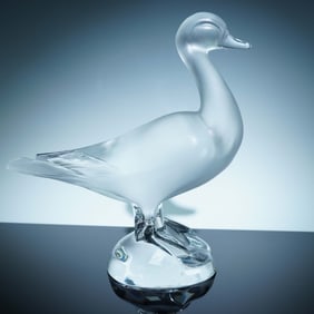Lalique Crystal Figurine, Duck