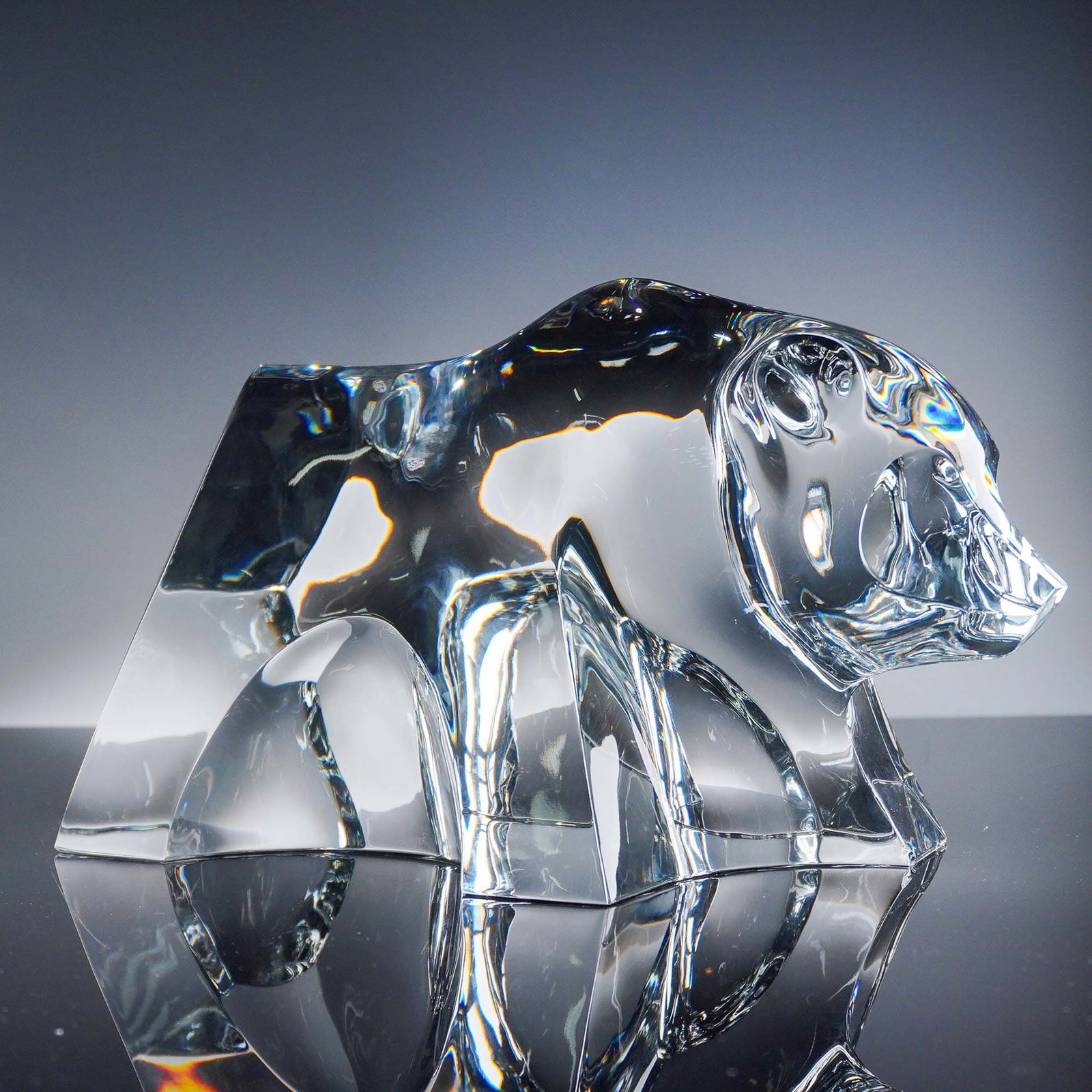 Baccarat Crystal Large Bear Figurine (1 of 9)