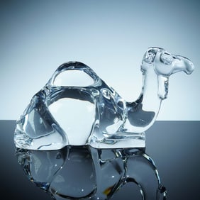 Baccarat Crystal Figurine, Stylized Camel