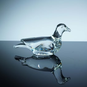 Baccarat Crystal Turtle Dove Figurine