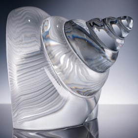 Baccarat Crystal Figurine, Conch Shell