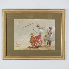 Annette Krauss Rose Gouache Painting, Stilton