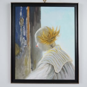 Original Painting by Annette Krauss Rose, Clown Portrait