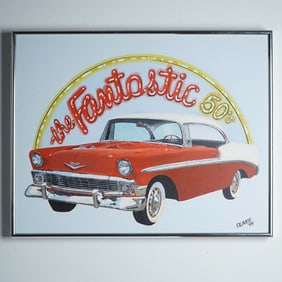 Oliver, Painting on Canvas, The Fantastic 50s, Signed