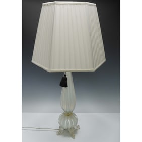 Murano Hand Blown Glass Table Lamp
