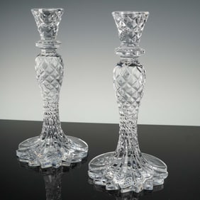 Pair of Waterford Crystal Candlesticks