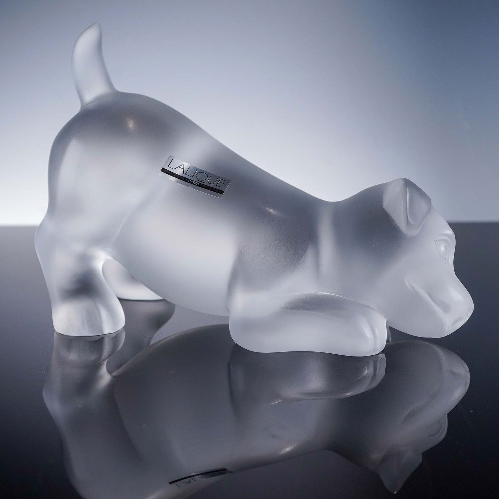 Lalique Crystal Figurine, Playing Puppy Sweety Mischievous (1 of 7)
