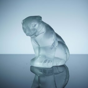 Lalique Crystal Figurine, Tiger