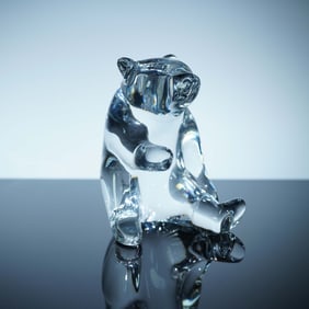 Baccarat by Loet Crystal Bear Figurine