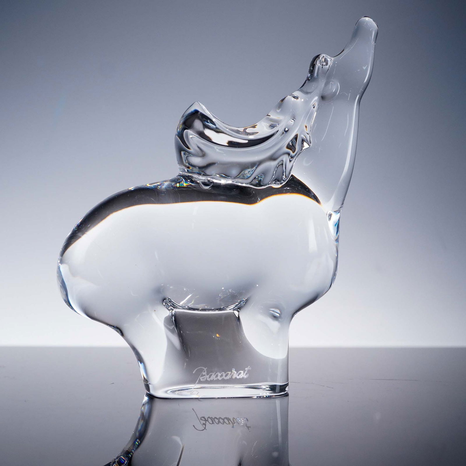 Baccarat Clear Crystal Figurine, Prancing Horse (1 of 8)