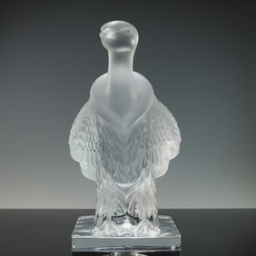Lalique France Crystal Condor/Vulture Sculpture