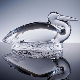 Baccarat Crystal Figurine, Pelican