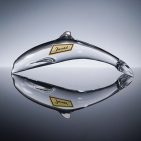 Baccarat Crystal Figurine, Dolphin