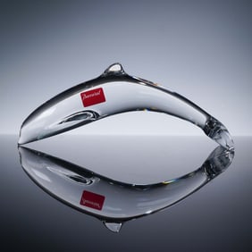 Baccarat Crystal Figurine, Dolphin