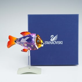 Swarovski Crystal Figurine, Paradise Fish Camaret Fuchsia Rain 626205